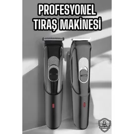 Saç Sakal Vücut Şarjlı Kablosuz Tıraş Makinesi Profesyonel Paslanmaz Çelik