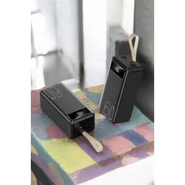 Powerbank 60.000 Mah 4 Portlu Uzun Şarj Süreli Dijital Göstergeli