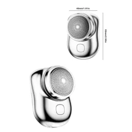 Kablosuz Tıraş Makinesi Günlük Hızlı Taşınabilir Şarjlı Yuvarlak Paslanmaz Çelik