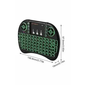 Mini Klavye Gaming Pc Playstation Ledli Mouse Rgb Mouse Bluetooth Usb