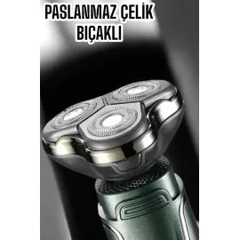 Yüksek Performanslı 3 Başlıklı Profesyonel Tıraş Makinesi
