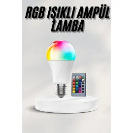 Akıllı RGB Led Ampul Led Uzaktan Kumandalı Renk Değiştiren Ampul