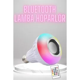 Bluetooth Hoparlör Akıllı Rgb Led Işık Renk Değiştirme Ses Bombası Ampül Görünümlü