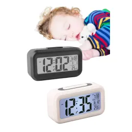 Gece Dijital Masa Saati Dijital Alarmlı Led Ekran Pilli Çalar Saat