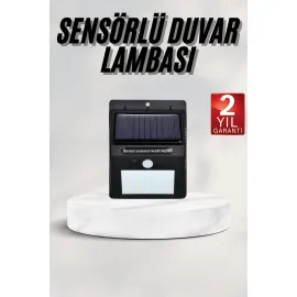 Bahçe Aydınlatması Güneş Enerjili Led Işık Lamba Sensörlü Dekoratif