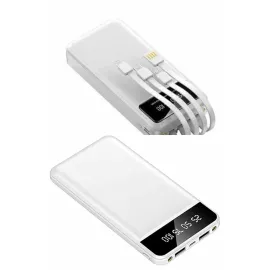 Powerbank Şarj Cihazı 4 Çıkışlı 20.000 MAH Powerbank Kompakt Yüksek Kapasiteli Hızlı Şarj