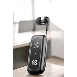 Kablolu Bluetooth Kulaklık Kulak İçi Stereo Mikrofonlu Dijital Göstergeli