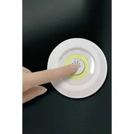 Spot Lamba Led Işık 3'lü Uzaktan Kumandalı Pilli Yapışkanlı Kablosuz