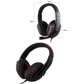 Mikrofonlu Gamer Kulaklık Oyuncu Kulaklığı Yüksek Ses Kaliteli Stereo Yumuşak Yastıklar