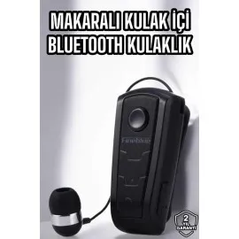 Makaralı Bluetooth Kulaklık Çağrı Cevaplama Kablolu Uzun Pil Ömrü