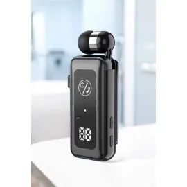 Kablolu Makaralı Bluetooth Kulaklık Uzun Pil Ömrü Dijital Göstergeli