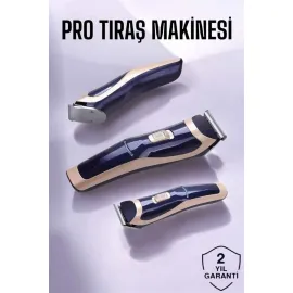 Profesyonel Şarjlı Saç ve Sakal Traş Makinesi Kolay Kullanım