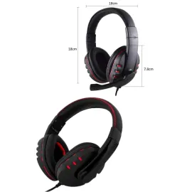 Mikrofonlu Gamer Kulaklık Oyuncu Kulaklığı Yüksek Ses Kaliteli Stereo Yumuşak Yastıklar