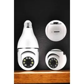 Güvenlik Kamerası Wifi Kamera Duylu Ev Kamerası Wifi Bağlantılı Dönebilen