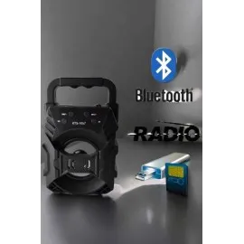Işıklı Bluetooth Hoparlör Müzik Ve Renkli Işık Taşınabiilir
