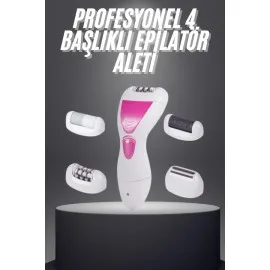 Şarjlı Epilasyon Cihazı Çok Başlıklı Ayak Bakımına Uygun Epilatör Aleti