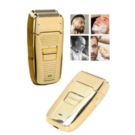 Sakal Kesme Tıraş Makinesi Paslanmaz Çelik Gold Şarjlı