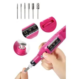 Profesyonel Manikür Pedikür Seti Törpü Makinesi Protez Tırnak Çıkarma