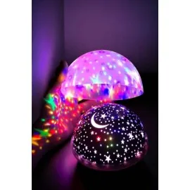 Mavi Ve Mor Işıklı Star Master Projeksiyon Lambası