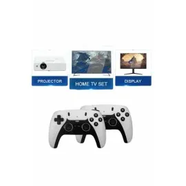 4K Kablosuz Çift Kol Retro Oyunlar 20000 Oyunlu Atari