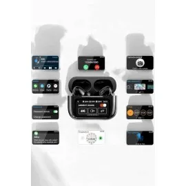 Bluetooth Kulaklık Kablosuz Ekranlı Anc/enc Destekli Dokunmatik