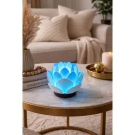 Lotus Tasarımlı Mum Thelight Rgb Ambiyans Lambası
