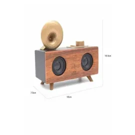 Gramafon Nostaljik Radyo Yüksek Ses Kalitesi USB TF Kart Aux