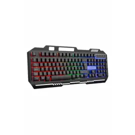 Işıklı Oyuncu Q Klavye Mouse Seti Siyah Gaming Oyuncu Klavye