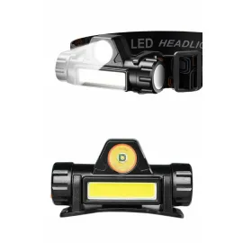 Kafa Lambası Çalışma Işığı Kafa Feneri Şarjlı Mıknatıslı Fenerli