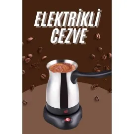 Çelik Kahve Makinesi Cezve 800 Watt Paslanmaz Çelik Türk Kahvesi Makinesi
