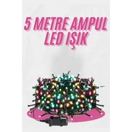 5 Metre Ampul Led Işık Renkli Rgb Çok Renkli Led Aydınlatma