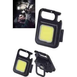 Işıldak USB Şarjlı Cep El Feneri Taşınabilir Mini Led Işık Çok Fonksiyonlu