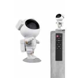 Gece Lambası Astronot Bluetooth Hoparlörlü Galaksi Işık Projektörü