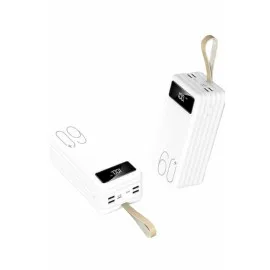 Powerbank 60.000 Mah Taşınabilir Şarj Hızlı El Fenerli Dijital Göstergeli