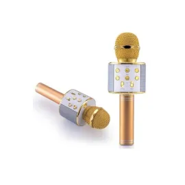 Karaoke Mikrofon Dahili Hoparlörlü Sd-usb-aux Girişli Bluetooth Hoparlör