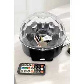 Bluetooth Ve Uzaktan Kumandalı Çok Renkli Masaüstü Disko Topu