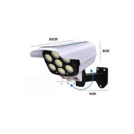 Solar Bahçe Lambası Uzaktan Kumandalı Kamera Görünümlü Hareket Sensörlü
