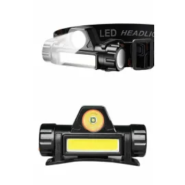 Kafa Lambası Çalışma Işığı Kafa Feneri Şarjlı Mıknatıslı Fenerli