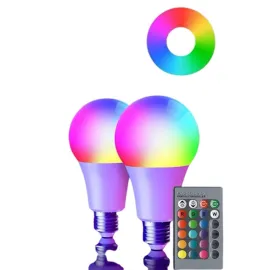 Akıllı RGB Led Ampul Led Uzaktan Kumandalı Renk Değiştiren Ampul