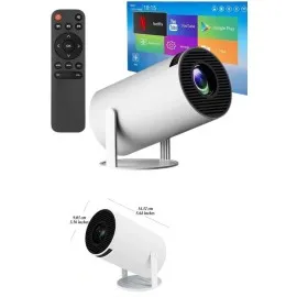 Sinema Projektörü Android Hdmi Usb Wifi Ses Çıkışlı Ayaklı Projeksiyon Taşınabilir