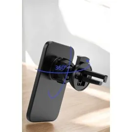 Kablosuz Şarj Aleti Magsafe Araç Içi Manyetik Şarj 15W İos Uyumlu