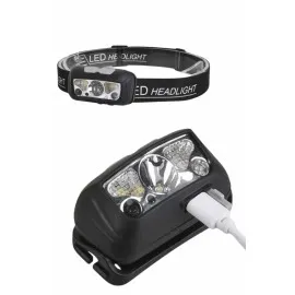 Sensörlü Şarjlı Type-C Şarj Işıklı Kafa Lambası Kamp Lambası