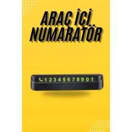 Araç Park Numaratörü Tüm Araçlara Uyumlu Araba Numaralık
