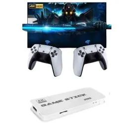 3D 4K HD 2.4G Game Stick 4K Ultra Hd Oyun Konsolu Çift Kollu