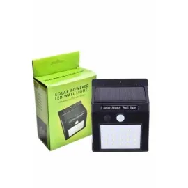 Bahçe Aydınlatma Sensörlü Güneş Enerjili Duvar Lambası 40 Led Işık