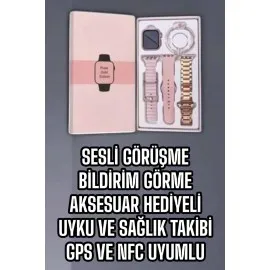 Akıllı Saat Bluetooth Bağlantılı Aksesuar Hediyeli Gps Takibi