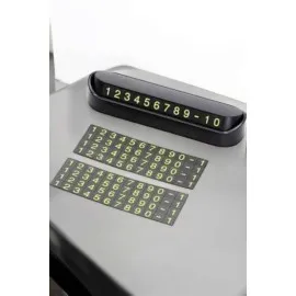 Araba Park Numaratörü Araç İçi Numaralık Değiştirilebilir Çevirmeli Mini