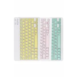 Bluetooth Şarj Edilebilir Mini Q Klavye Kablosuz Taşınabilir