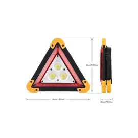 Reflektör Işıklı Ikaz Lambası Şarjlı Çok Fonksiyonlu Işıklı Üçgen Reflektör