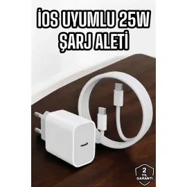 Şarj Aleti İOS 15/15 Pro Max Uyumlu Şarj Adaptörü ve Kablosu